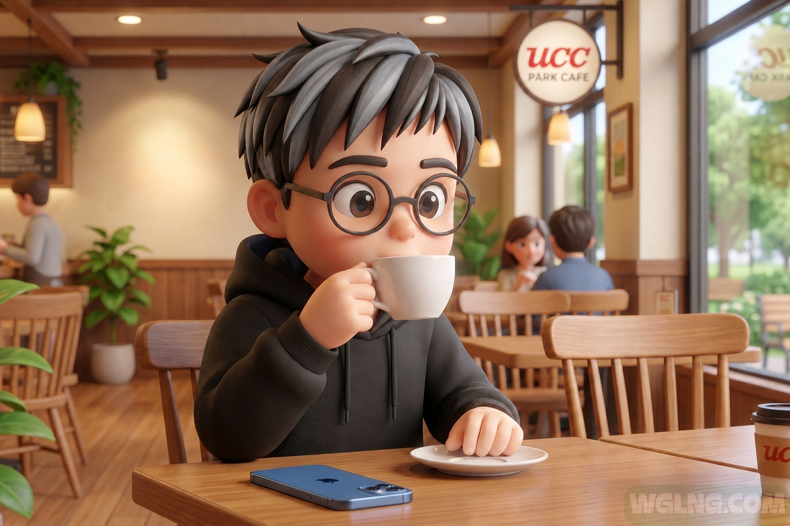 Me at a favorite coffee shop.